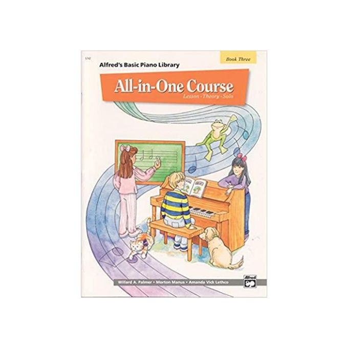 Alfred’s Basic Piano Library Lesson Book, Bk 3 – Libro Per Pianoforte, Spartiti, Copertina Flessibile, Usato Buone Condizioni