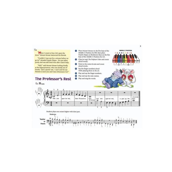 Lesson　Little　Music　Mozarts:　Theme　Music　Book　Music　for