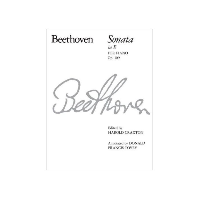E,　Beethoven　Sonata　Theme　Piano　30　No.　in　S.)　Op.　109:　(Signature　Music