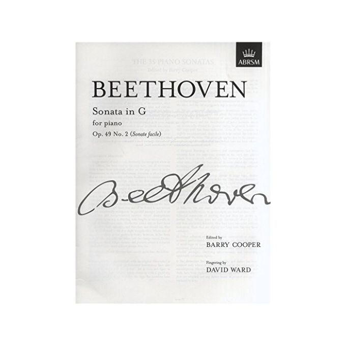 Ludwig　Music　–　Theme　(Sonate　Van　G　Music　Beethoven:　Op.49　In　Sheet　Piano　Facile)　Sonata　No.2
